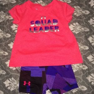 Under Armor baby shirt with matching shorts